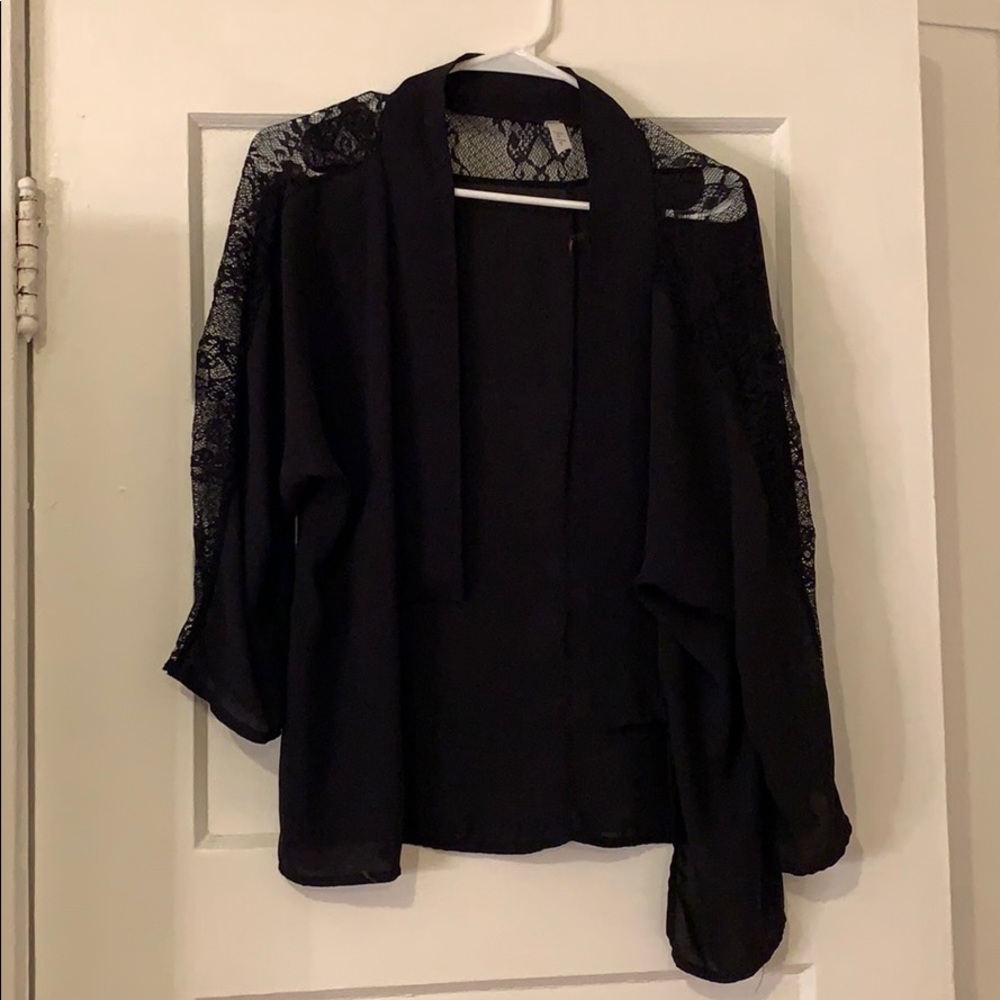Black Lace Cardigan